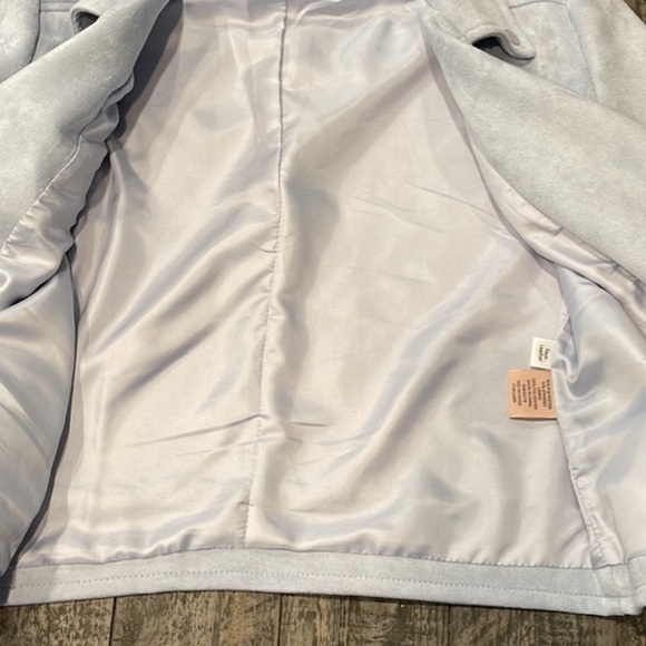 PHILOSOPHY faux suede jacket large blue - Picture 7 of 12
